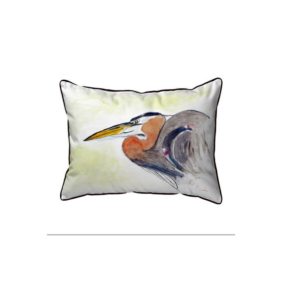Betsy Drake HJ719 16 x 20 in. Heron Portrait Large Indoor & Outdoor Pillow