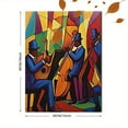 thumbnail image 3 of Jazz Musicians Abstract Canvas Painting/Wall Art， Perfect for Decorating Living Room， Bedroom， Office， Music Room， Study Room， Dining Room， Hallway， Bar， Cafe， Hotel， Restaurant and Apartment., 3 of 8