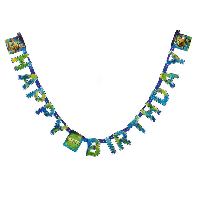 Teenage Mutant Ninja Turtles Birthday Party Banner, Party Supplies