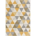 thumbnail image 2 of 7â€™ x 10â€™ Yellow Triangular Lattice Area Rug, 2 of 5