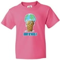 thumbnail image 3 of Inktastic Keep It Cool Melting Earth Ice Cream Cone Youth T-Shirt, 3 of 5