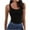 Black-07, variant on Denim Corset Top for Women Square Neck Sleeveless Crop Tank Tops Bustier Cami Cropped Shirt
