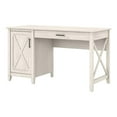 thumbnail image 1 of Pemberly Row Farmhouse Engineered Wood Computer Desk with Storage in White, 1 of 10