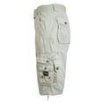 thumbnail image 2 of Men's Belted Cargo Shorts 100% Cotton Distressed Washed Style (Size 30-48), 2 of 4