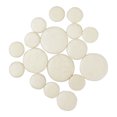 thumbnail image 2 of Eigraketly 17 Uds. Almohadillas blancas de fieltro para clarinete de 3,3 cm de grosor, alfombrilla suave, accesorios de viento de Accesorios para instrumentos musicales, 2 of 6