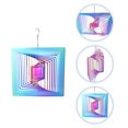 thumbnail image 3 of Girador de Viento Cuadrado 9.84" x 13.39" Acero Inoxidable, Multicolor, 3 of 7