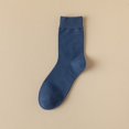 thumbnail image 2 of TNOBHG Breathable Business Socks for Men Men's Solid Color Cotton Socks Stretchy Mid-calf Breathable Business Style Sweat-absorbent Deodorant Daily Wear, 2 of 8