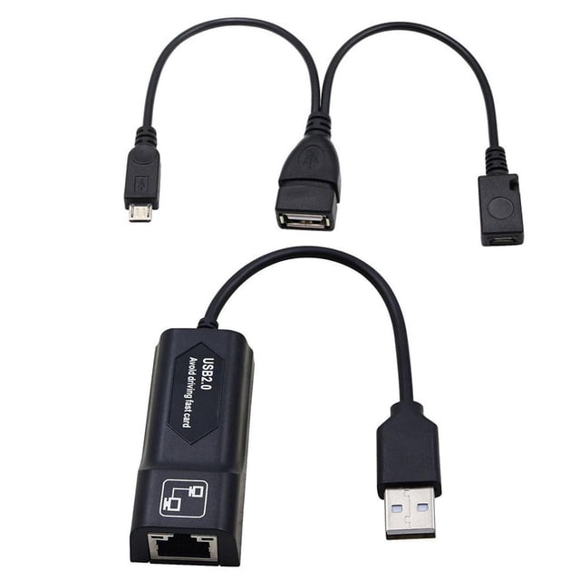 Adaptador LAN Ethernet a Divisor de Concentrador USB 2.0 Hugo 100 Mbps