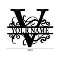 thumbnail image 6 of Metal Name Sign - 26 Letters - Weather Resistant - Rustic Decor - Door Wall Hanging Art Decor - Family Name Sign - Indoor Outdoor - Iron Metal Wall Art - Last Name Sign, 6 of 8