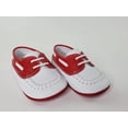 thumbnail image 2 of Napa White and Red Moc Pre-walker Shoes-Toddler Boy Shoes, 2 of 13