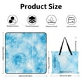 thumbnail image 2 of Colorful Tie Dye Vortex Waterproof Picnic Blanket with Foldable Zipper, Suitable for Outdoor Use, Suitable for Travel, Camping, Beaches, Parks, Grasslands, Picnic Blanket Accessories, 2 of 7