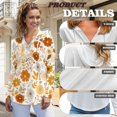 thumbnail image 6 of DISNIMO Floral Printed Hoodies for Women Trendy Sweatshirts Long Sleeve Tunics Top Waffle Hoodies for Fall Winter, S, 6 of 7