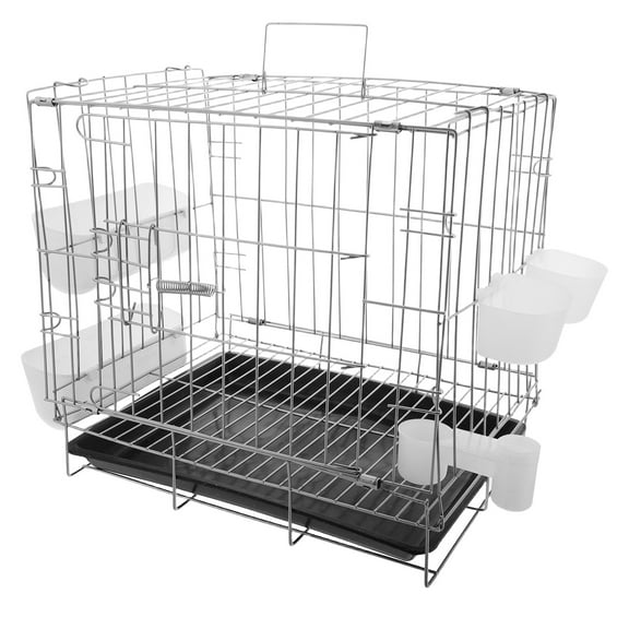 FOLOYORI Pigeon Cage Plastic Small Birds Easy to Clean 1 Set 13.8X11.8X9.8In