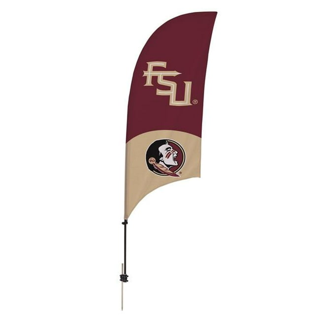 Showdown Displays 810028FSU-001 7,5 Pi Floride État Seminoles Rasoir Plume Drapeau NCAA avec Base de Pointe - No.001