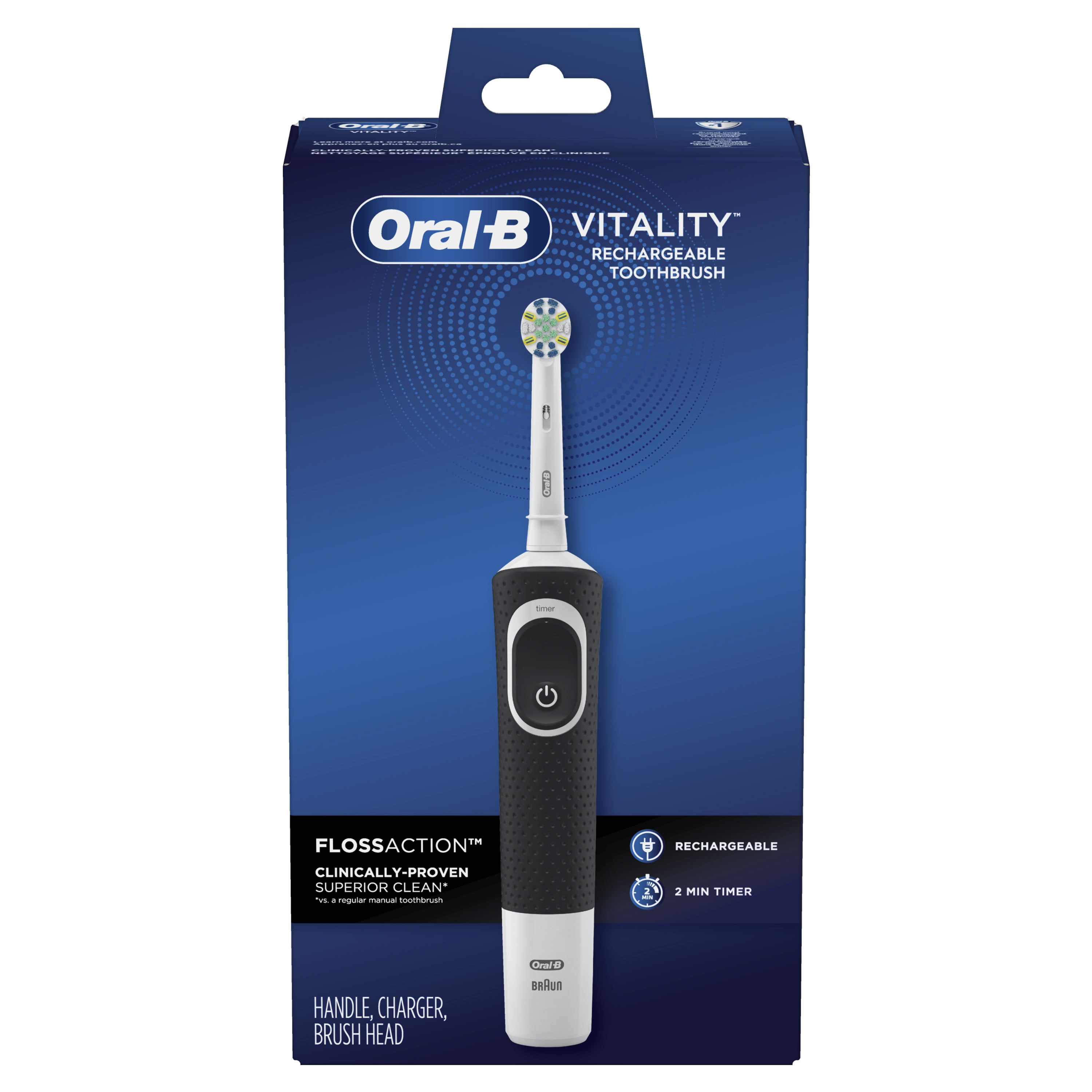 Oral-B Kids Timer Lights Toothbrush, Blue, ct - Walmart.com
