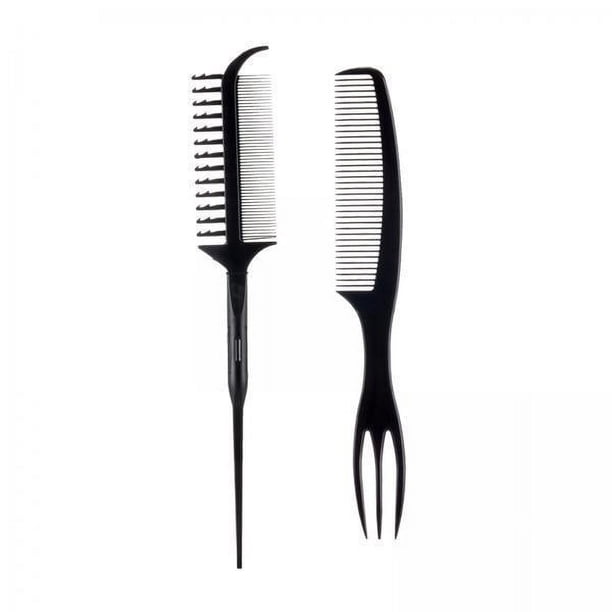 peine para cabello ,peine de cola de peluquería juego de peine de cola puntiaguda,peine de cola de agarre cepillo para rizar cómodo,cepillo de peinado para desenredar peine para peinar