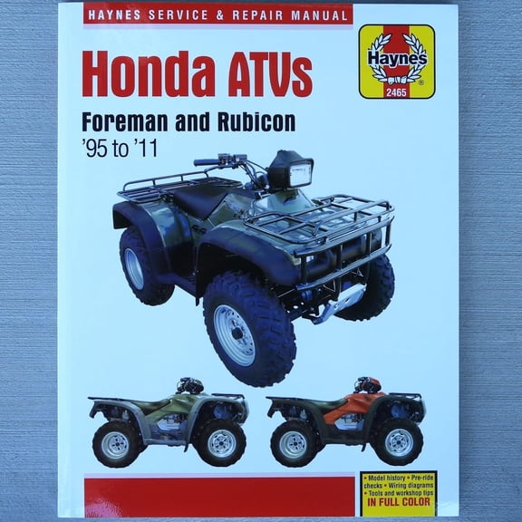 Service & Repair Manual for Honda Foreman Rubicon 400 450 500 ATV Quad 1995-2011