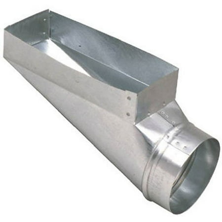 

Imperial 10 in. H X 6 in. W Silver Galvanized Steel Straight Center End Boot