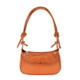thumbnail image 1 of Women Fashion Armpit Bag Crocodile Pattern Crossbody Bag for Gift (Purple), 1 of 10
