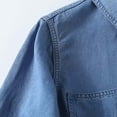 thumbnail image 6 of tarylea Jean Button Down Shirts for Women with Pocket Short Sleeve Loose Fitted Business Casual Summer Tops, 6 of 8