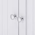 thumbnail image 4 of FRALIMK White Freestanding Small Corner Storage Cabinet with Doors for Living Room, 4 of 8