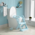 thumbnail image 1 of Asiento de entrenamiento para ir al baño CheerKid para niños pequeños, plegable con escalones, 1 of 9