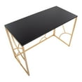 thumbnail image 4 of LumiSource Gold Metal, Black MDF Constellation Desk, 4 of 8