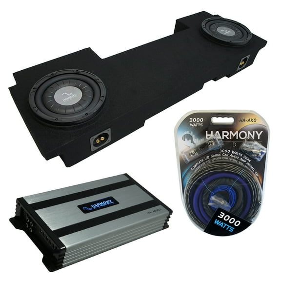 02-13 Chevy Avalanche Underseat Harmony F104 Dual 10" Sub Box & HA-A800.1 Amp