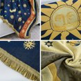 thumbnail image 6 of Hippie Throw Blanket Sun Moon Stars Boho Throw Blankets Celestial Tapestry Double-Sided Reversible Woven Cotton Bedding Chair Couch Recliner Cover Oversized Tassels Astrology 50"x70", 6 of 8
