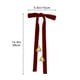 thumbnail image 3 of Christmas Bow Bells Pendant Decorated Velvet Bow Ornaments Christmas Tree Wreath Dress Pendant, 3 of 6