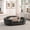 Dark Gray, variant on Orthopedic Dog Bed, OVERSIZED Size Oval Semi-Enclosed Dog Sofa - Durable Linen Material, Button-Tufted Backrest, High-Center Low-Sides Support & Plush Comfort-Dark Gray, Dark Gray Dog Bed,Cat Bed