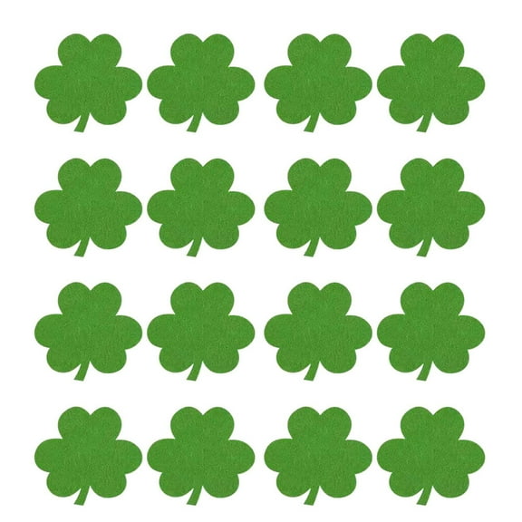 EXHUMKY 16Pcs St Patricks Day Decorations Coasters for Party Hosts