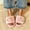 Pink, variant on uublik Open Toe Fuzzy Slippers for Women Cozy Memory Foam House Shoes Soft Faux Fur Lightweight Slippers for Indoor Outdoor, Black