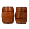 thumbnail image 1 of 2pcs Tasse en Bois Bière Baril Modèle Tasse Tasse Polyvalente Tasse à Boire, 1 of 6