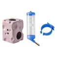 thumbnail image 4 of S SERENABLE Distributeur d'Eau en Forme de Fromage avec Support pour Réservoir en Verre 2 en 1 Design Violet, 4 of 9
