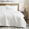 thumbnail image 6 of Amberspace Lightweight 3-Piece Bed in a Bag Quilt Set with Pillow Shams,White,Twin, 6 of 8