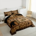 thumbnail image 3 of jejeloiu Safari Moose Bear Bedding Comforter Set,Rustic Mallard Twin Comforter Sets,Fishing And Hunting Bedding Set For Adults,Super Cozy Room Decor Reversible,2-Piece, 3 of 8