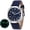 Blue, variant on BERNY Automatic Watch for Men, Casual Sport 50M Waterproof Mechanical Wrist Watch with Fabric Strap, Super Luminous, Sapphire Glass, Date Calendar, Fashion Vintage Men's Watch, Black