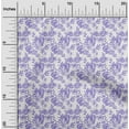 thumbnail image 2 of oneOone Cotton Silk Violet Fabric Floral Dress Material Fabric Print Fabric By The Yard 42 Inch Wide, 2 of 5