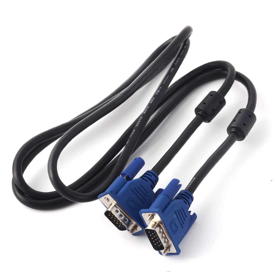 5ft VGA SVGA Male Male 15pin Cable Connects Computers to Projector Monitors TV 
