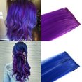 thumbnail image 4 of 6PCS Extension de Cheveux Mode Droite Pièce de Cheveux Synthétique pour la Fête, 4 of 10
