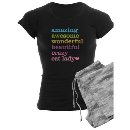 

CafePress - Crazy Cat Lady - Women s Dark Pajamas