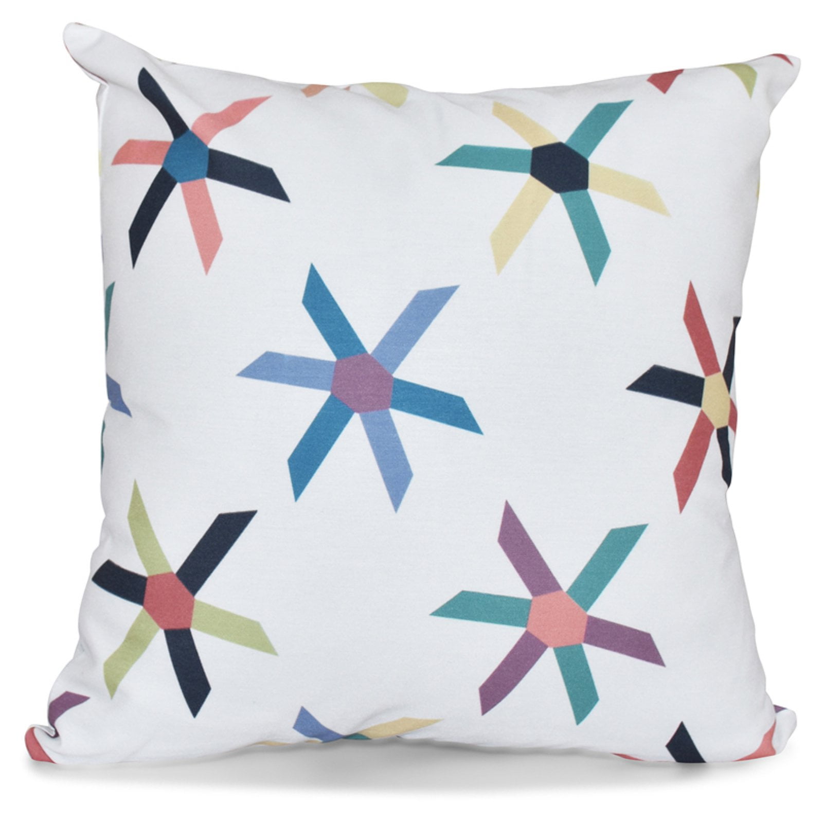 Simply Daisy 16" x 16" Pinwheel Pop Geometric Print Pillow