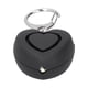 thumbnail image 2 of Alarma de autodefensa de 125 dB, luz LED, alerta de emergencia antiataque, forma de corazón para mujeres mayores y niños (negro), 2 of 9