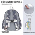 thumbnail image 5 of West Highland White Terrier Backpack for School,Cute School Bag,Schoolbag with Adjustable Shoulder Straps & Padded Back,13.4"x11"x4.7", 5 of 6