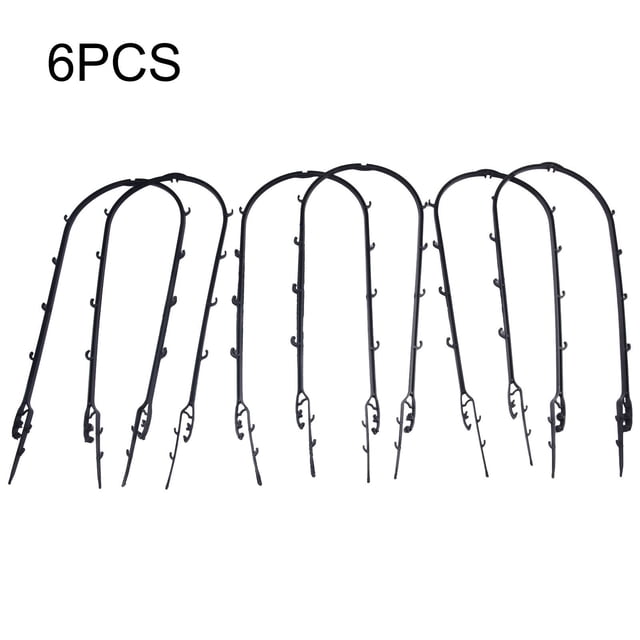 6PCS Plant Climbing Frame Garden Trellis Plastic Durable Tomatoes Natural U-Hoop