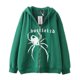 thumbnail image 5 of Dark hip hop gótico Harajuku Y2k mariposa estampado de letras cremallera Sudadera con capucha hombres y mujeres Harajuku chaqueta sudadera, 5 of 5
