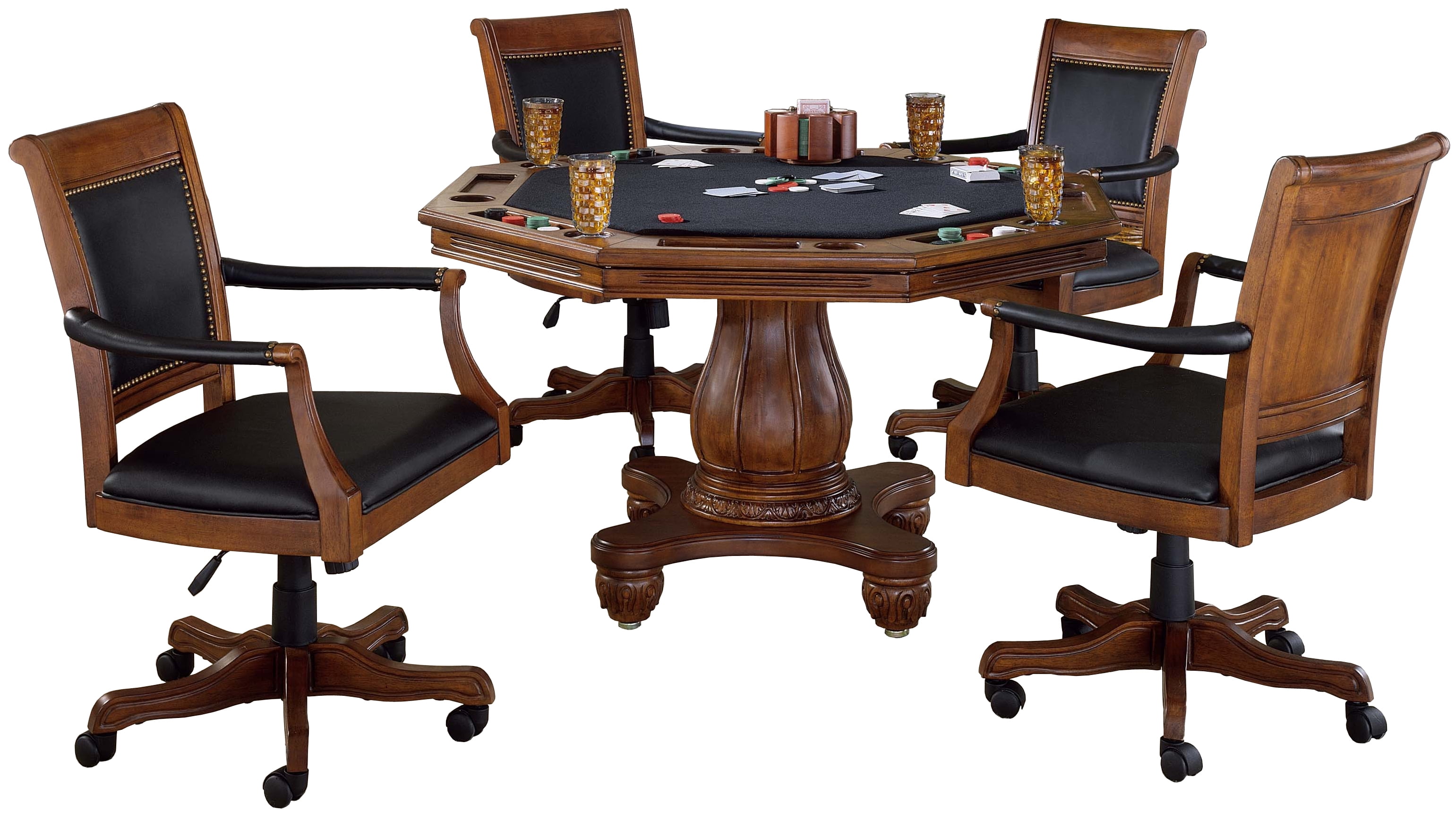 wooden game table for living room