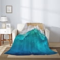 thumbnail image 2 of Disketp Beach Cozy Flannel Fleece Throw Blanket: Has a velvety texture for All Seasons - Perfect for Women, Men, & Kids"80"x60", 2 of 6