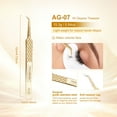 thumbnail image 2 of NAGARAKU AG Series High-Density Fiber Tip Anti-Slip Professional Tweezers for Eyelash Extensions AG-07, 2 of 7